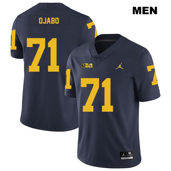 Men's NCAA Michigan Wolverines David Ojabo #71 Navy Jordan Brand Authentic Stitched Legend Football College Jersey EV25T67WT